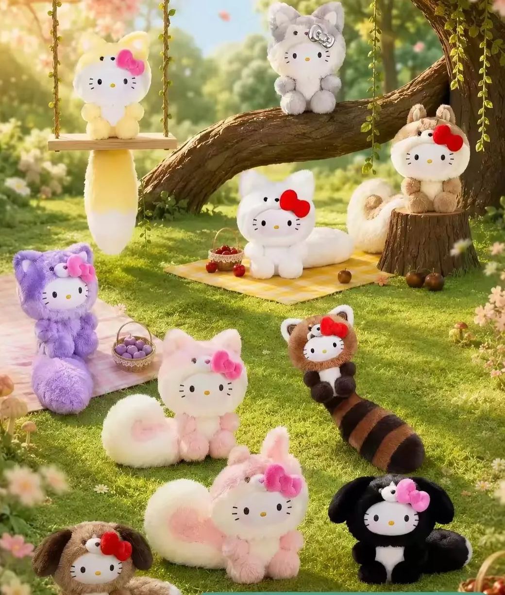 Hello Kitty Healing Forest Series Plush blind box