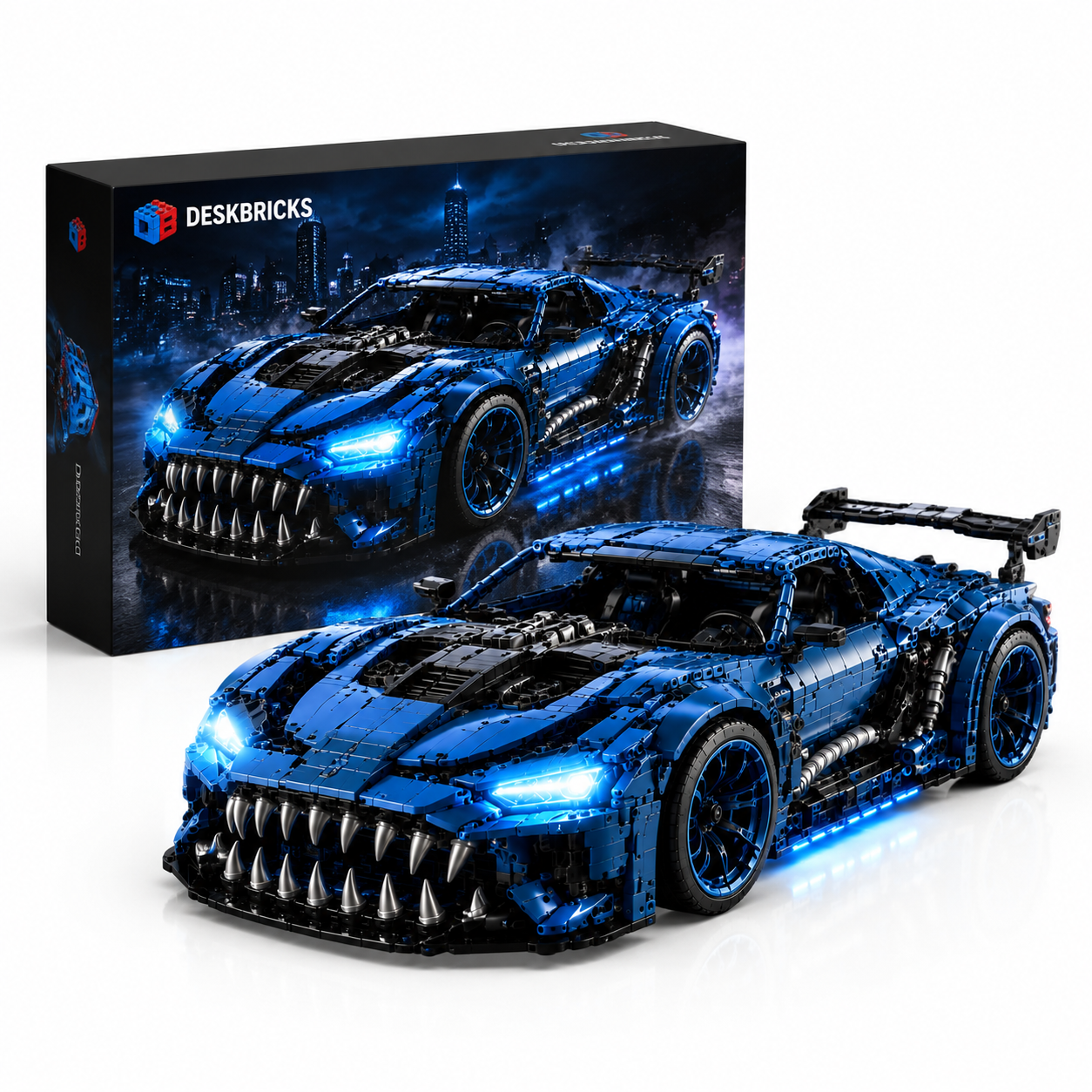 Cyber Fang Supercar Building Set – Futuristic Racing Car Collector Model