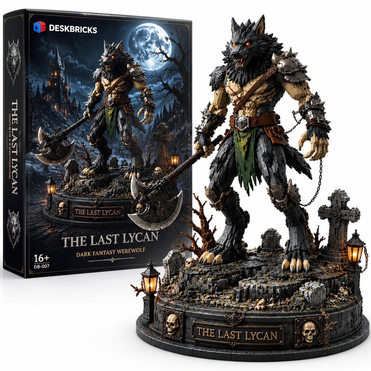 The Last Lycan Building Set – Dark Fantasy Werewolf Warrior Collector Model