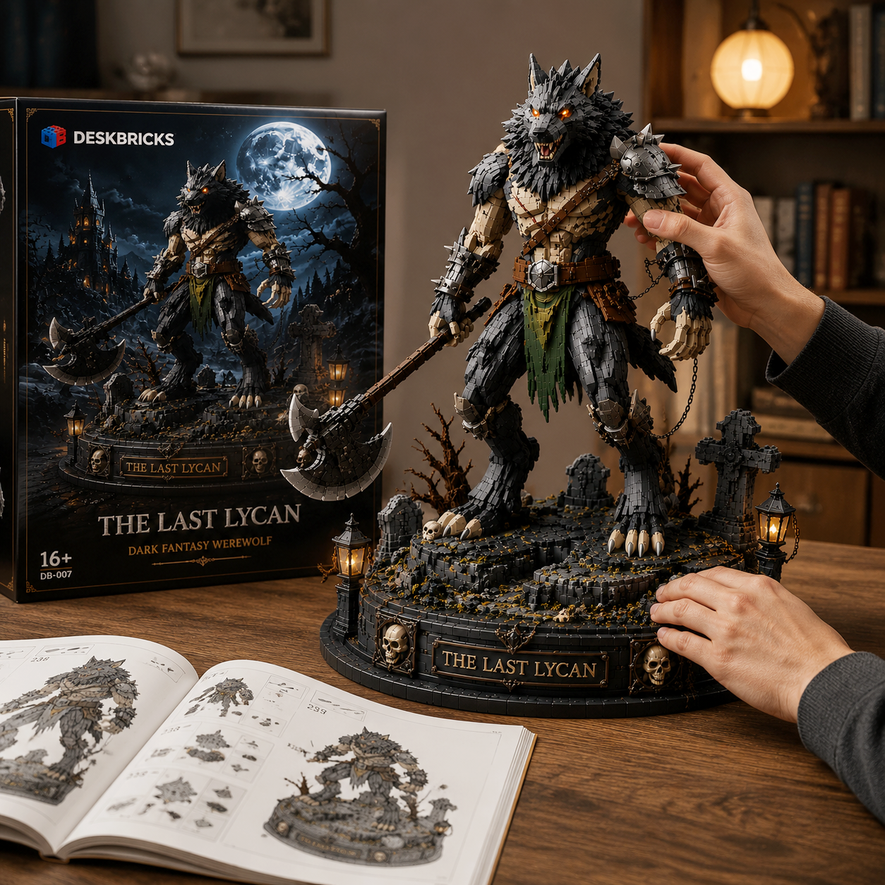 The Last Lycan Building Set – Dark Fantasy Werewolf Warrior Collector Model