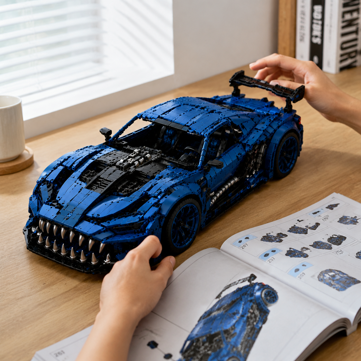 Cyber Fang Supercar Building Set – Futuristic Racing Car Collector Model