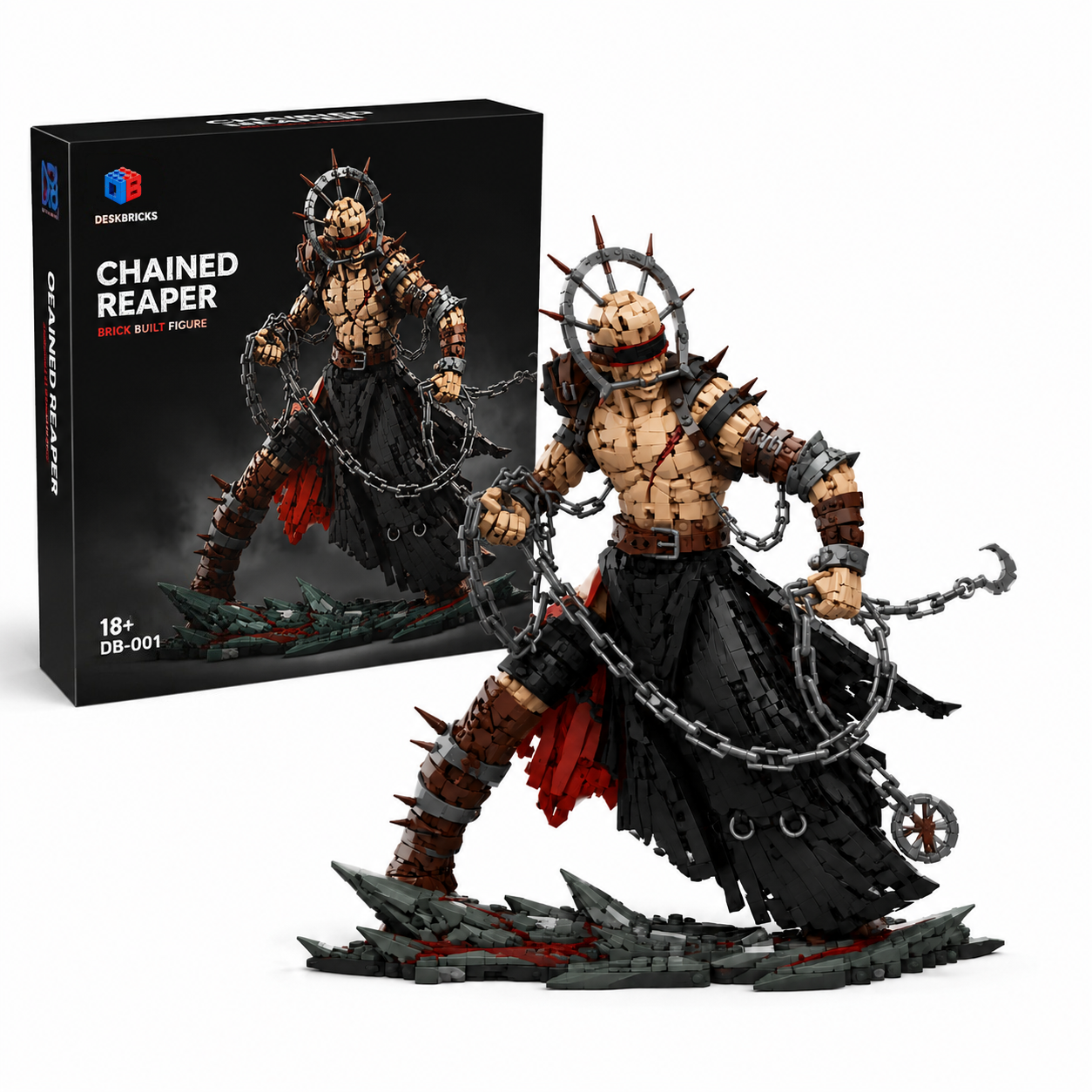 Chain Warrior Building Set – Dark Fantasy Fighter Collector Model