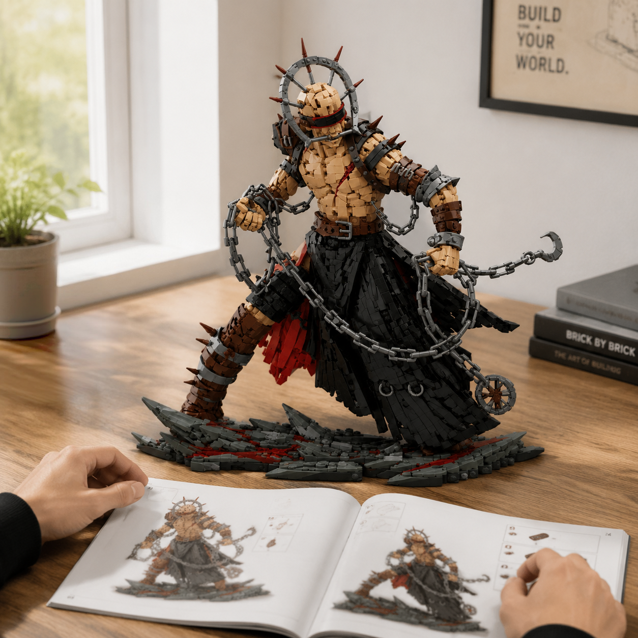 Chain Warrior Building Set – Dark Fantasy Fighter Collector Model
