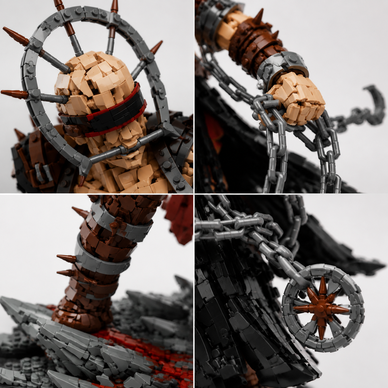 Chain Warrior Building Set – Dark Fantasy Fighter Collector Model