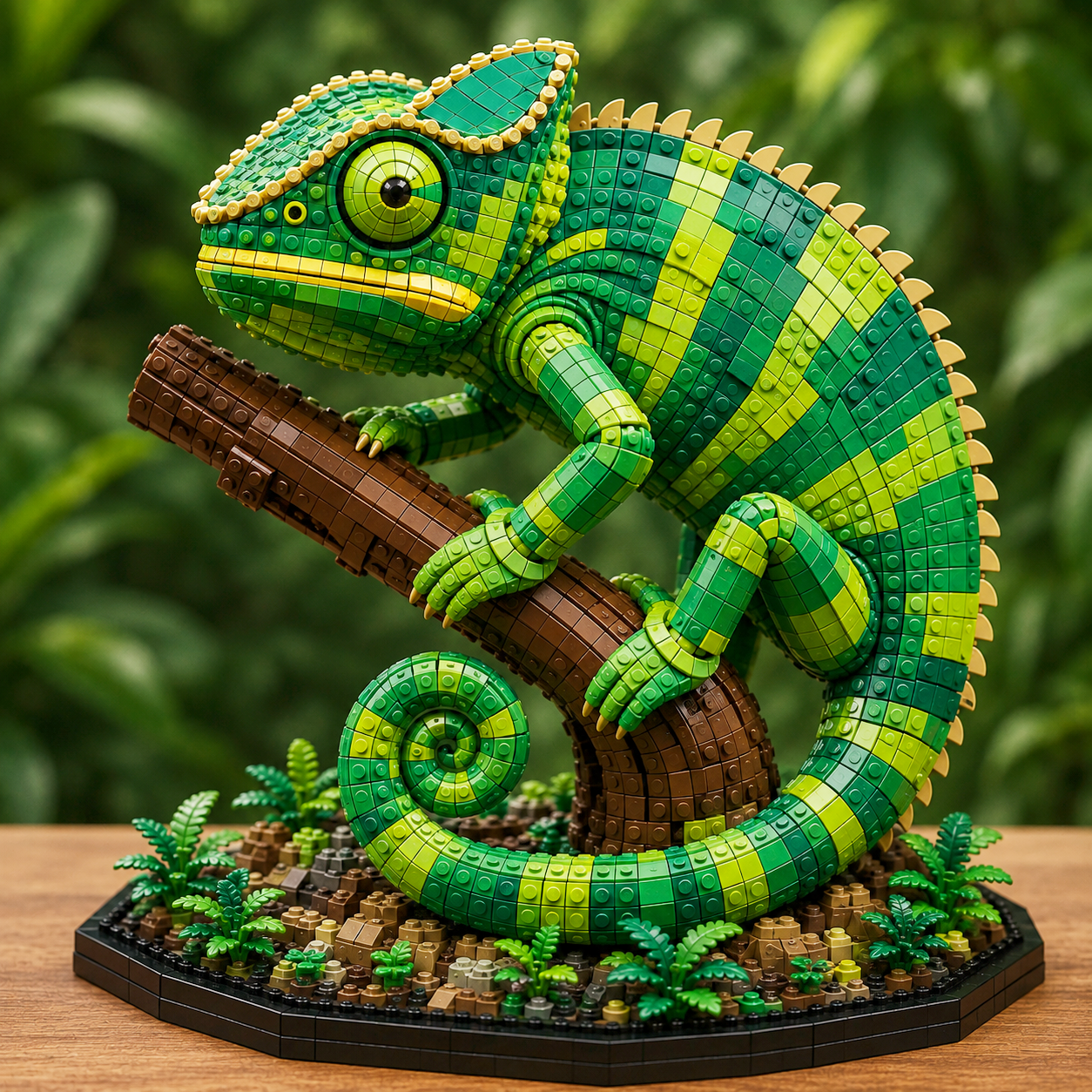 Emerald Chameleon – Jungle Guardian Collector Building Set