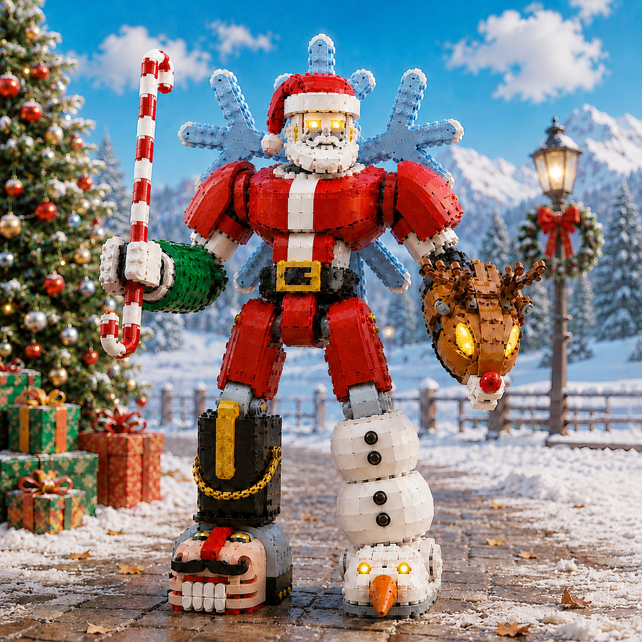 Mecha Santa – Christmas Guardian Collector Building Set