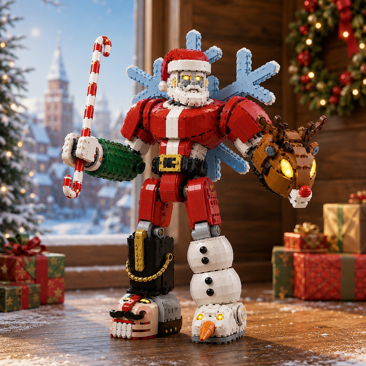 Mecha Santa – Christmas Guardian Collector Building Set