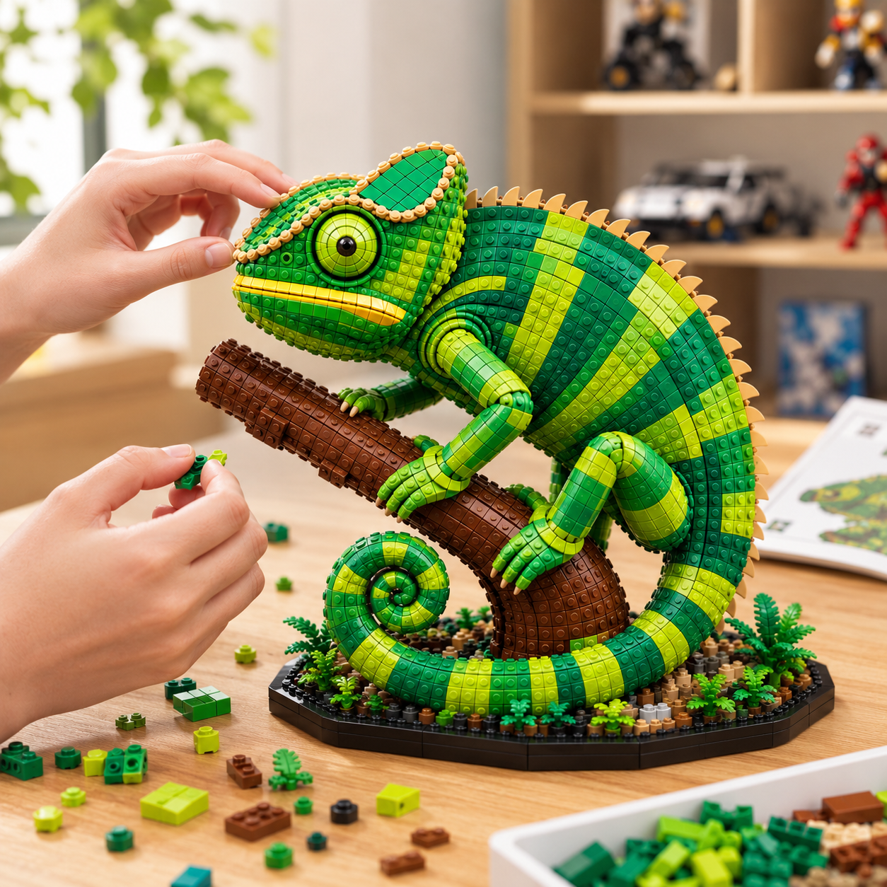 Emerald Chameleon – Jungle Guardian Collector Building Set