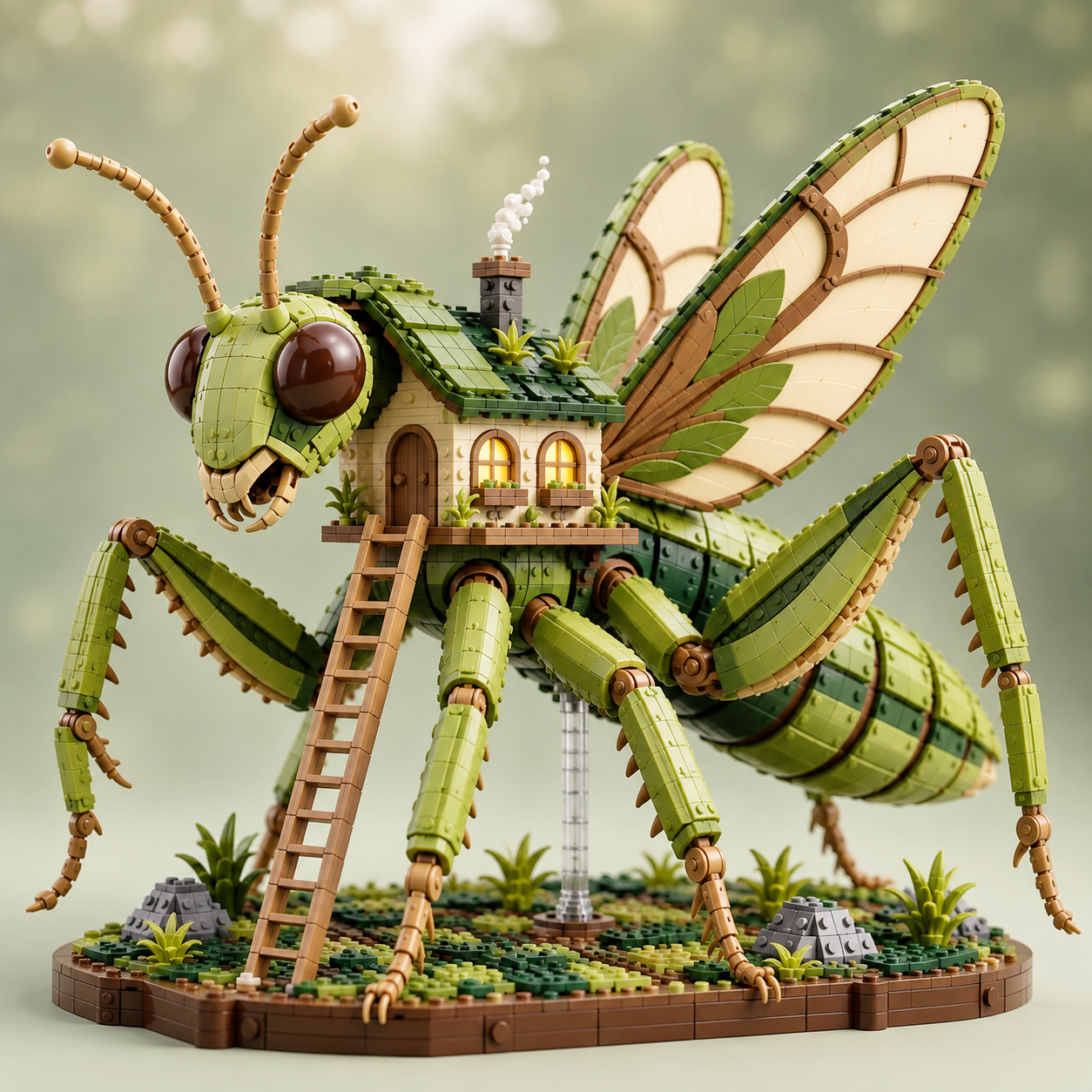 Enchanted Mantis Cottage – Woodland Guardian Building Set