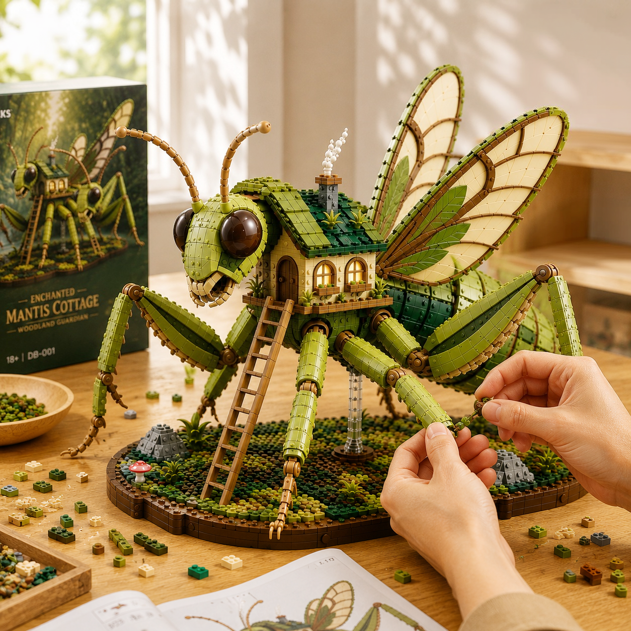 Enchanted Mantis Cottage – Woodland Guardian Building Set