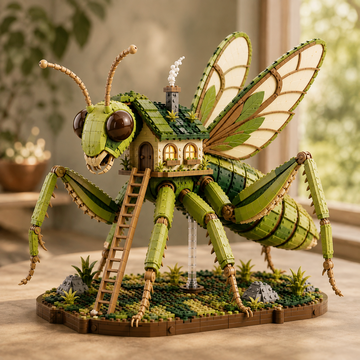 Enchanted Mantis Cottage – Woodland Guardian Building Set