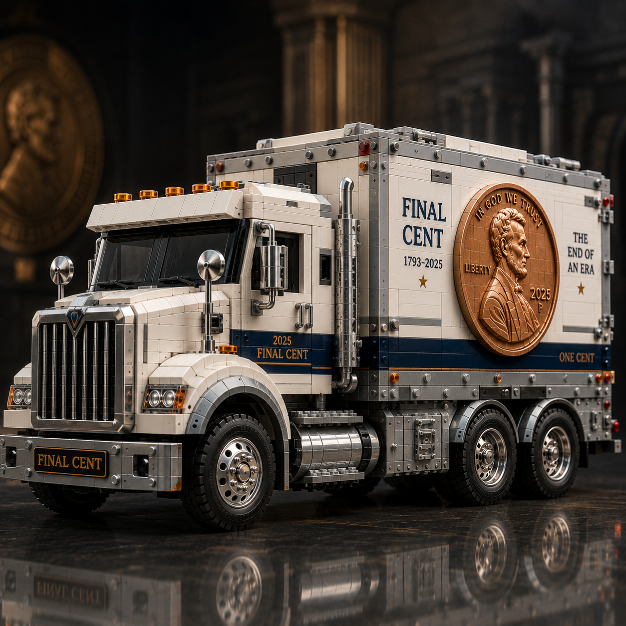 The Final Cent Memorial Truck – 2025 American Penny Tribute Collector Building Set
