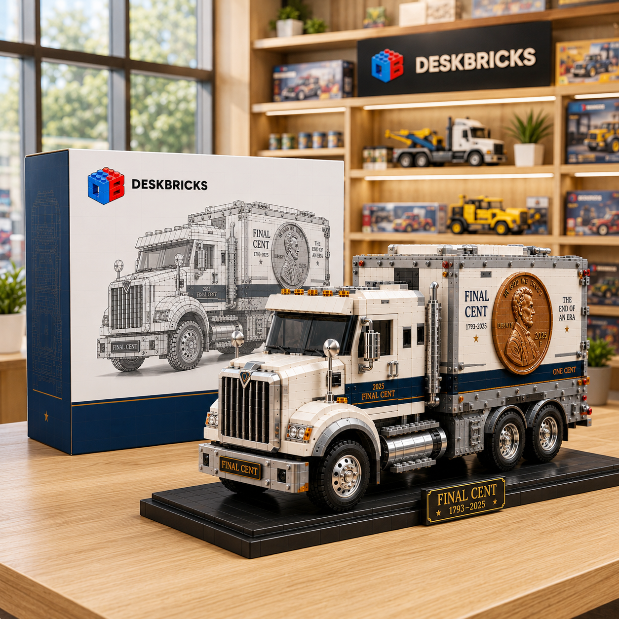 The Final Cent Memorial Truck – 2025 American Penny Tribute Collector Building Set