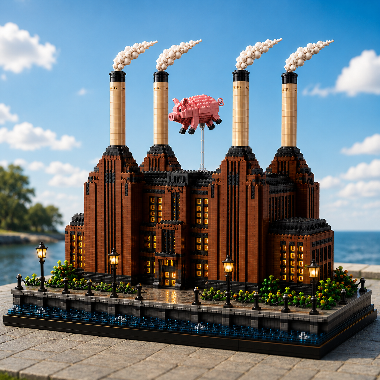 Flying Pig Power Station – 1970s Rock Tribute Collector Building Set