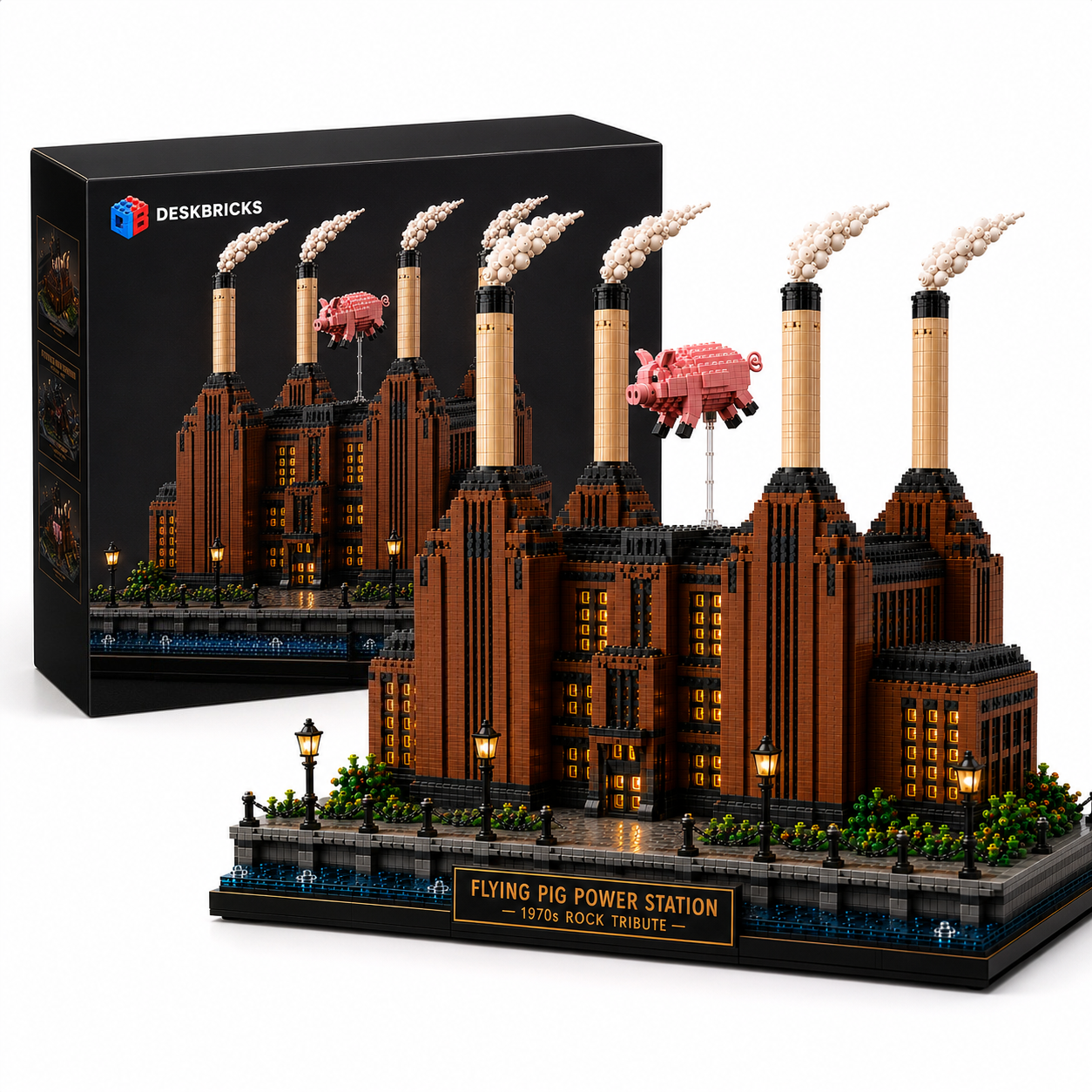 Flying Pig Power Station – 1970s Rock Tribute Collector Building Set