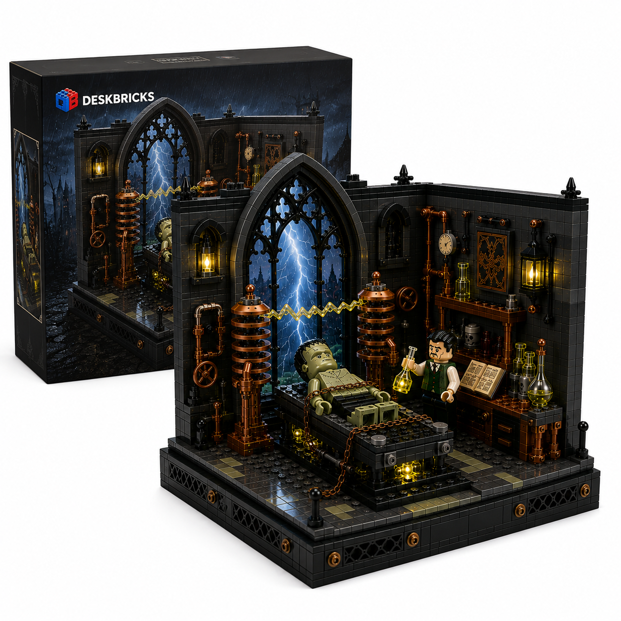 Frankenstein’s Laboratory – Gothic Science Experiment Collector Building Set