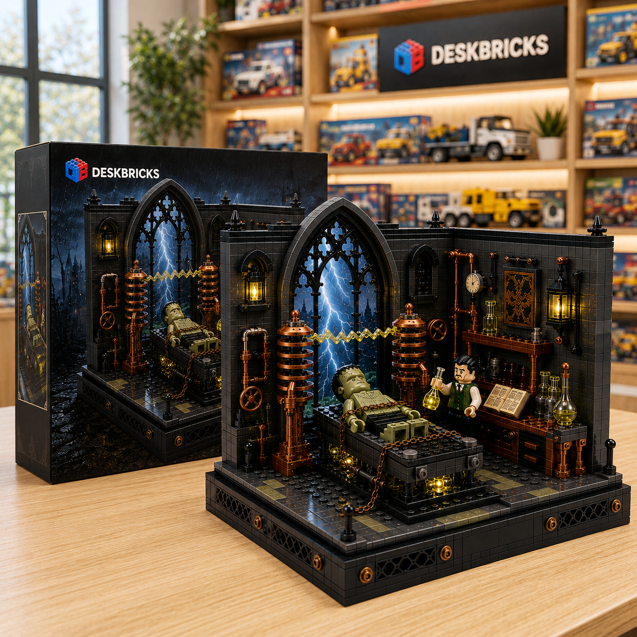 Frankenstein’s Laboratory – Gothic Science Experiment Collector Building Set