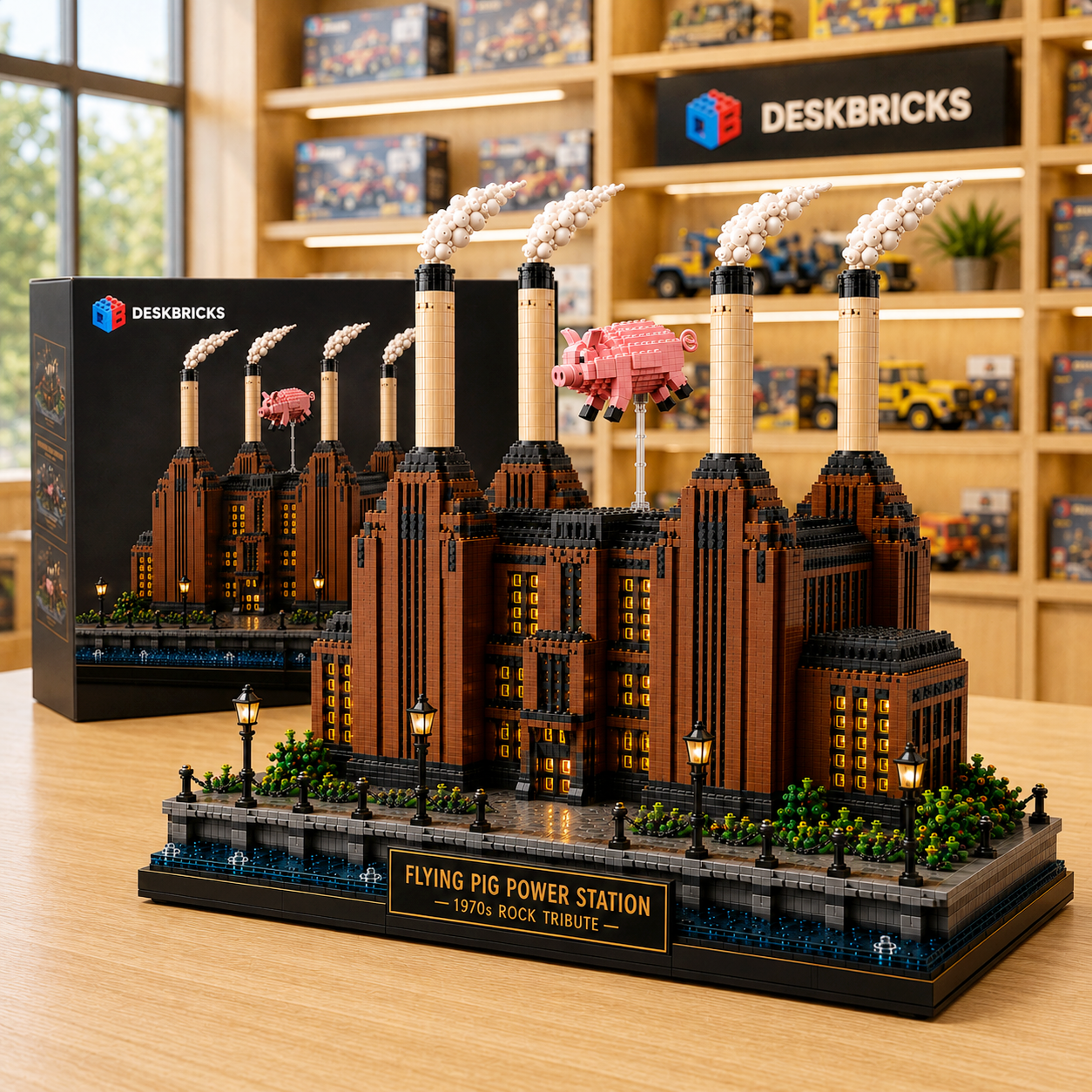 Flying Pig Power Station – 1970s Rock Tribute Collector Building Set