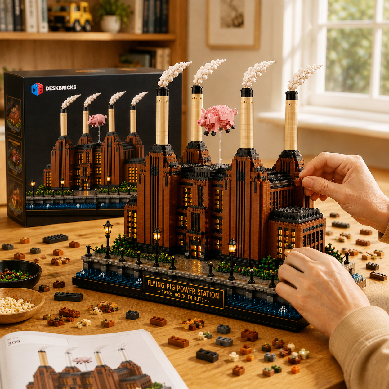 Flying Pig Power Station – 1970s Rock Tribute Collector Building Set