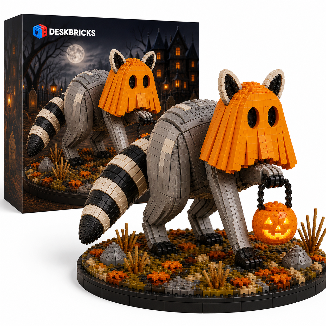 Jimothy’s Pumpkin Disguise – Halloween Raccoon Collector Building Set