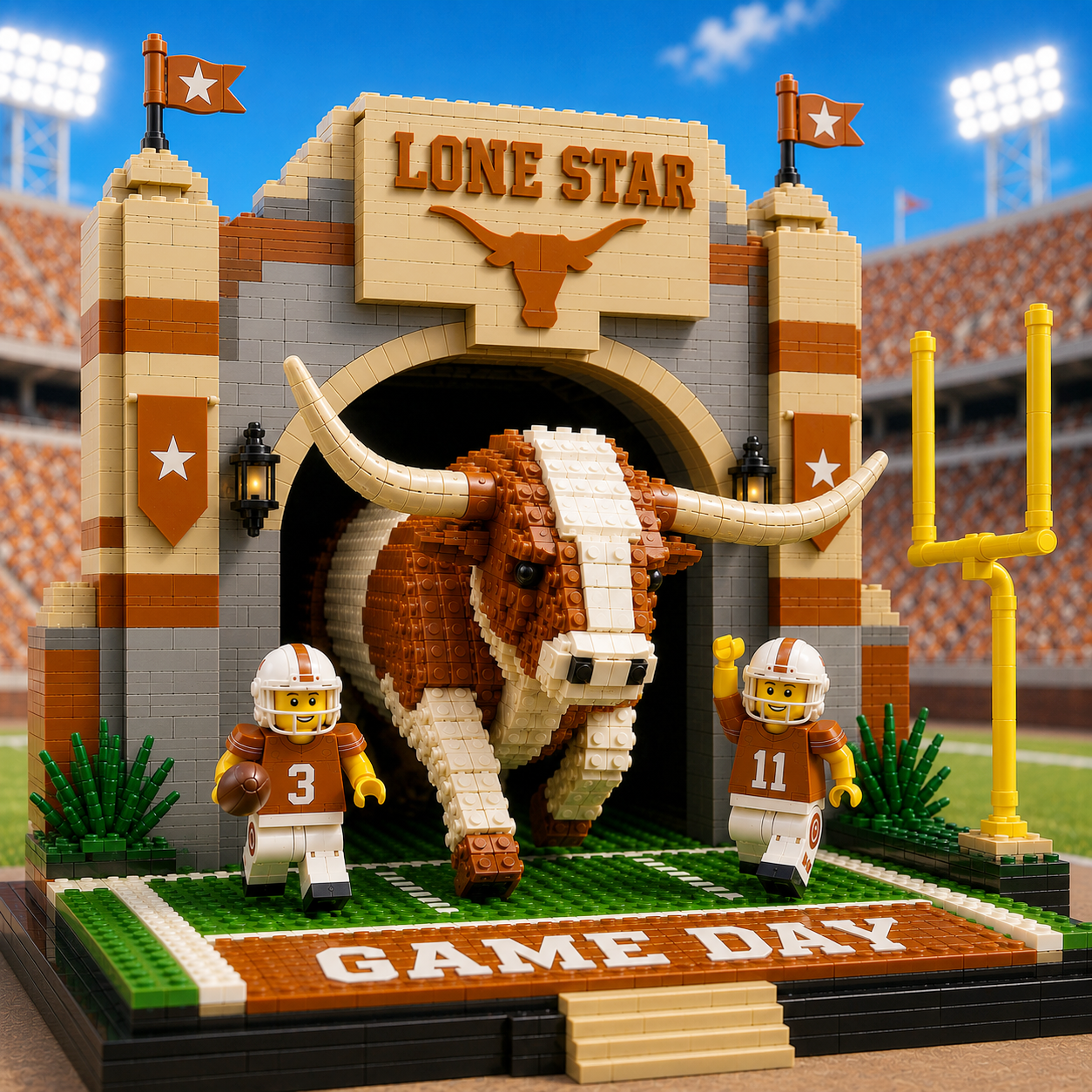 Lone Star Game Day – Longhorn Stadium Entrance Building Set