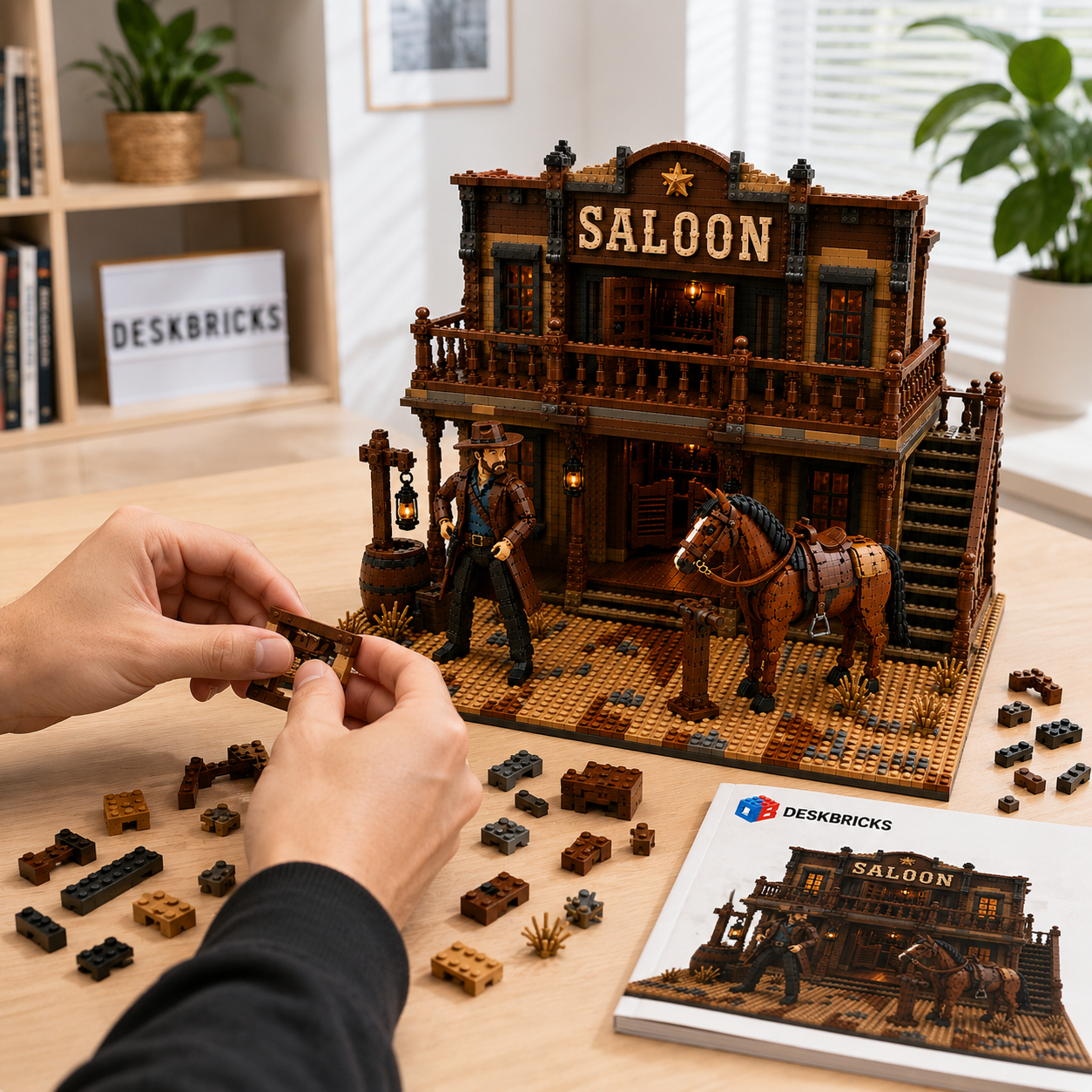 Frontier Saloon – Wild West Outlaw Building Set