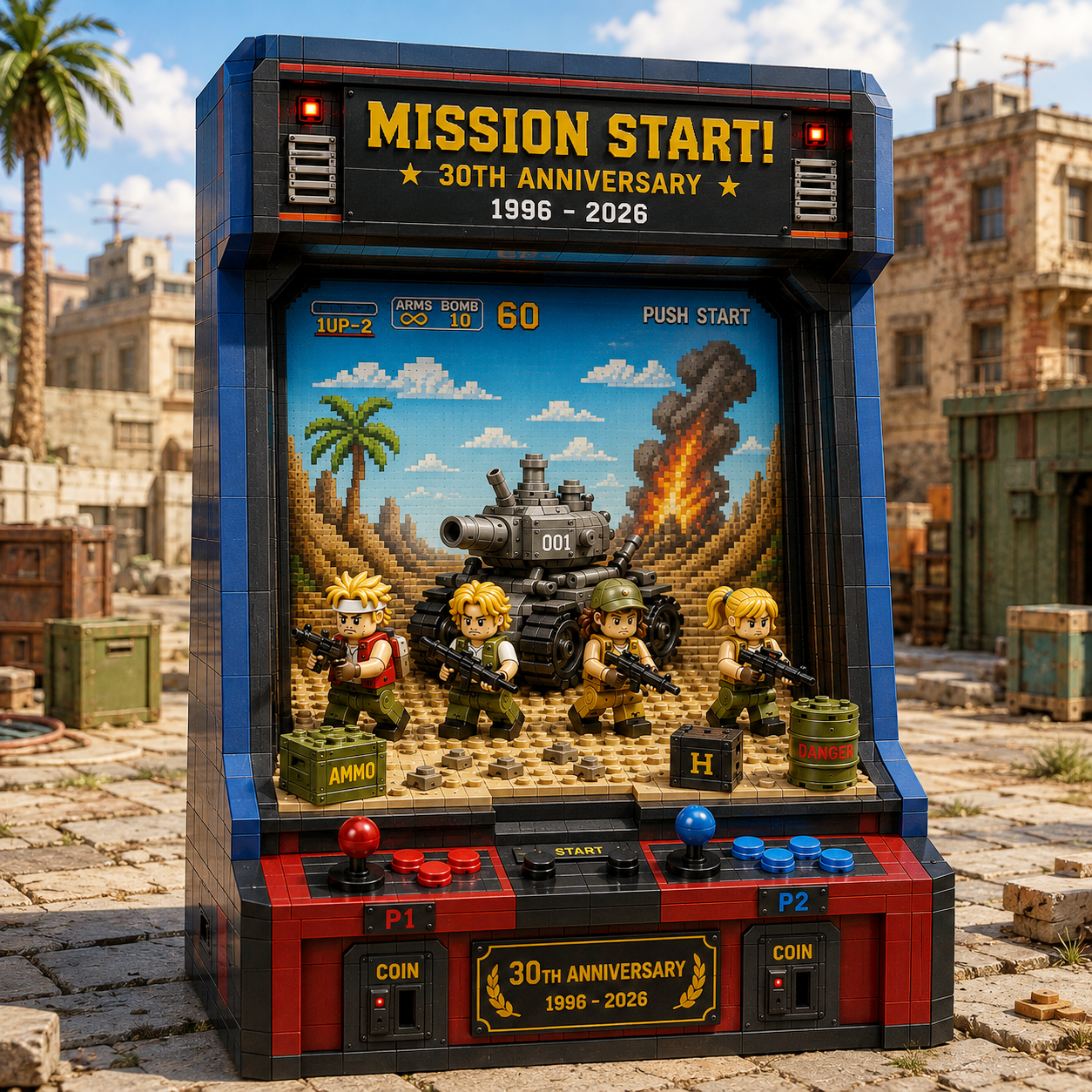 🕹️ Mission Start! – 30th Anniversary Retro Battle Arcade Brick Set
