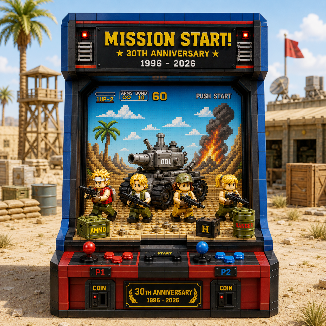 🕹️ Mission Start! – 30th Anniversary Retro Battle Arcade Brick Set