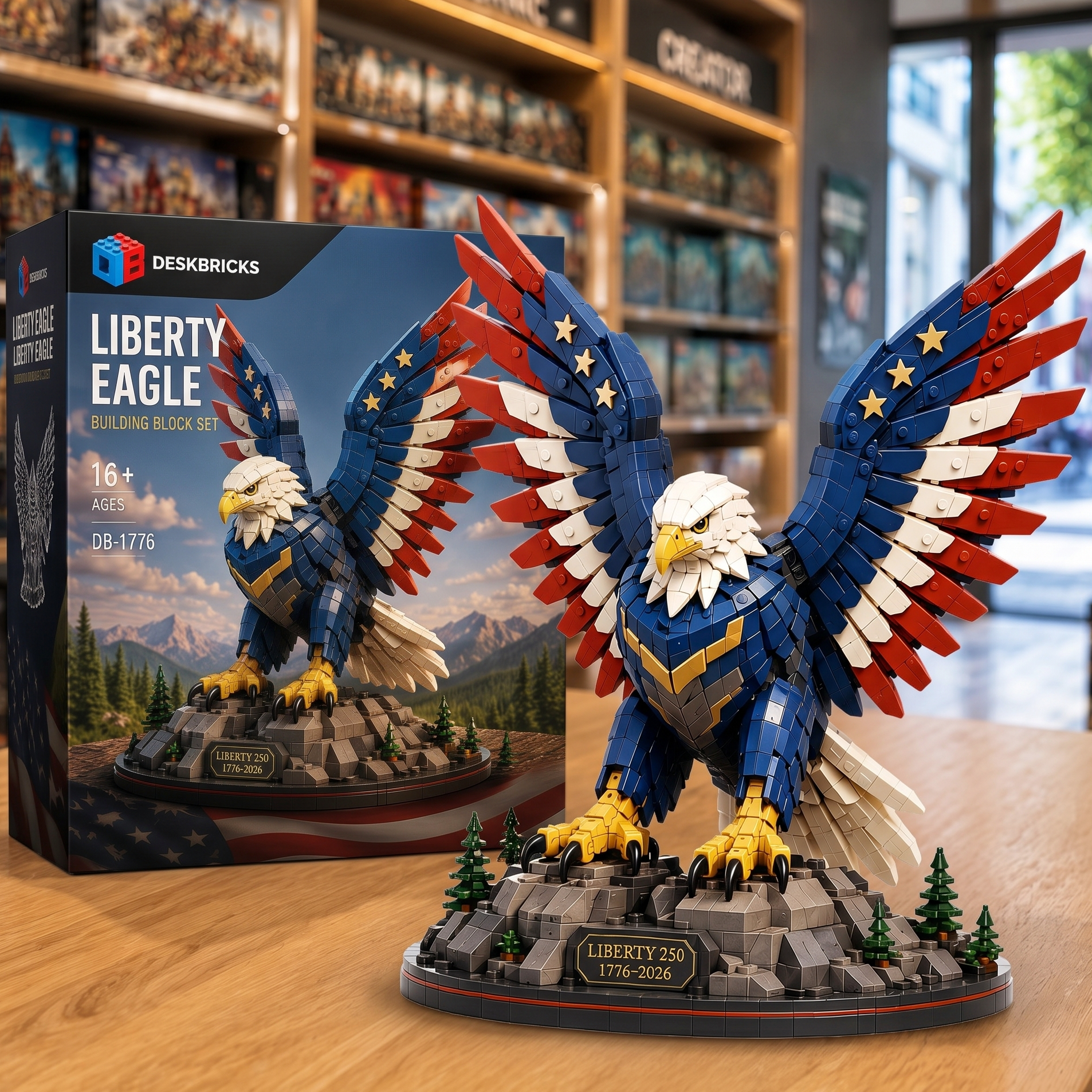 Liberty Eagle 250 – 250th Anniversary American Eagle Building Set