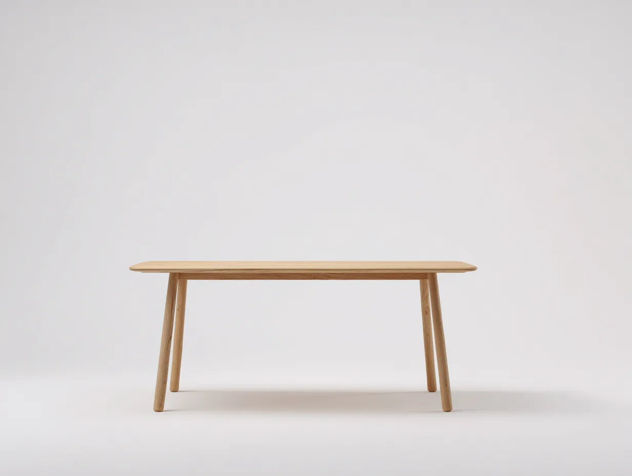 Mesa de Comedor rectangular de madera 160x80x75 cm - madera clara - estilo nórdico-Gasaiahouse