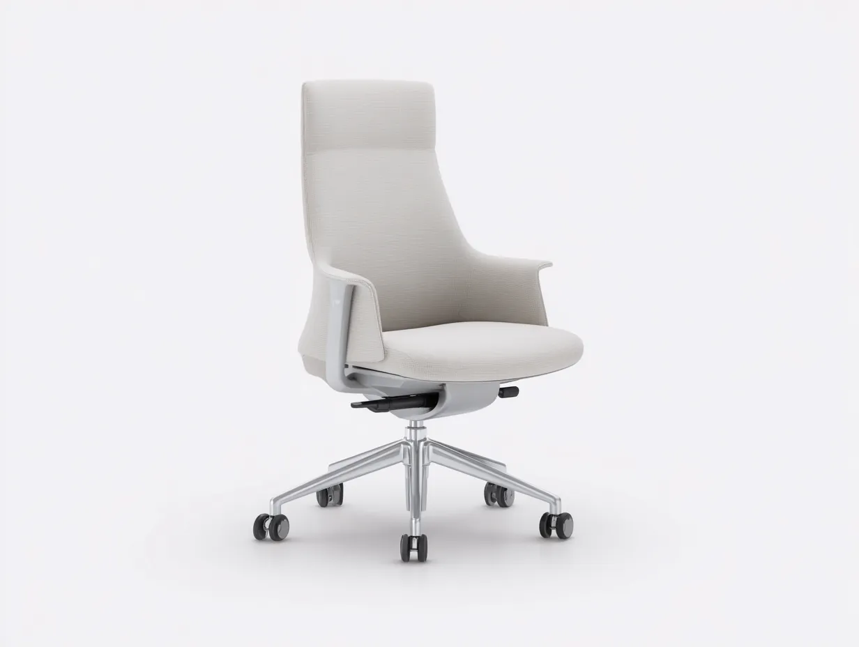 Silla de Oficina de piel 72×74×116 cm - negro/nogal - reposacabezas y base giratoria para despacho-Rotiihaven