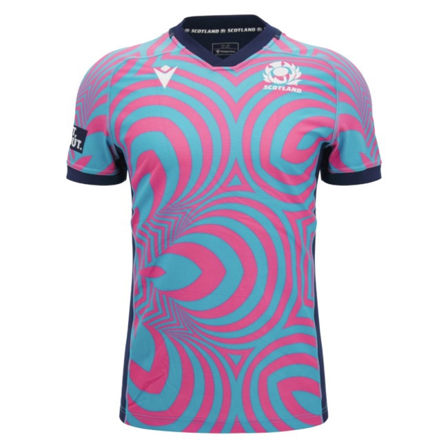 2026-2027 Scotland Rugby Training Jersey (Neon Pink) - Kids-League Threads