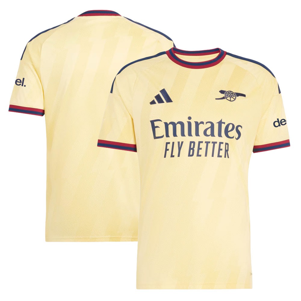 Arsenal 2026/27 third shirt for sale - pale yellow with lightning graphic