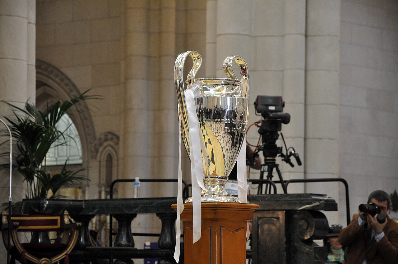 Real Madrid players celebrating after winning the 2018 UEFA Champions League final