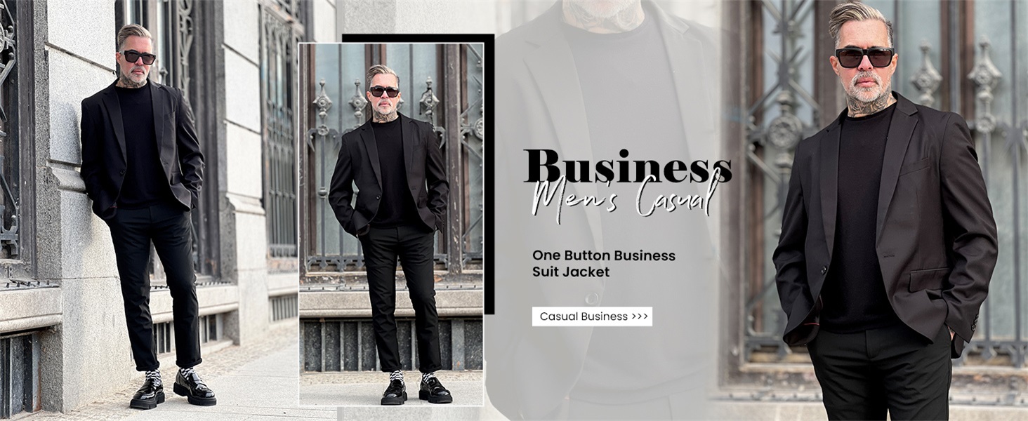 Mens Business Casual Blazers Slim Fit