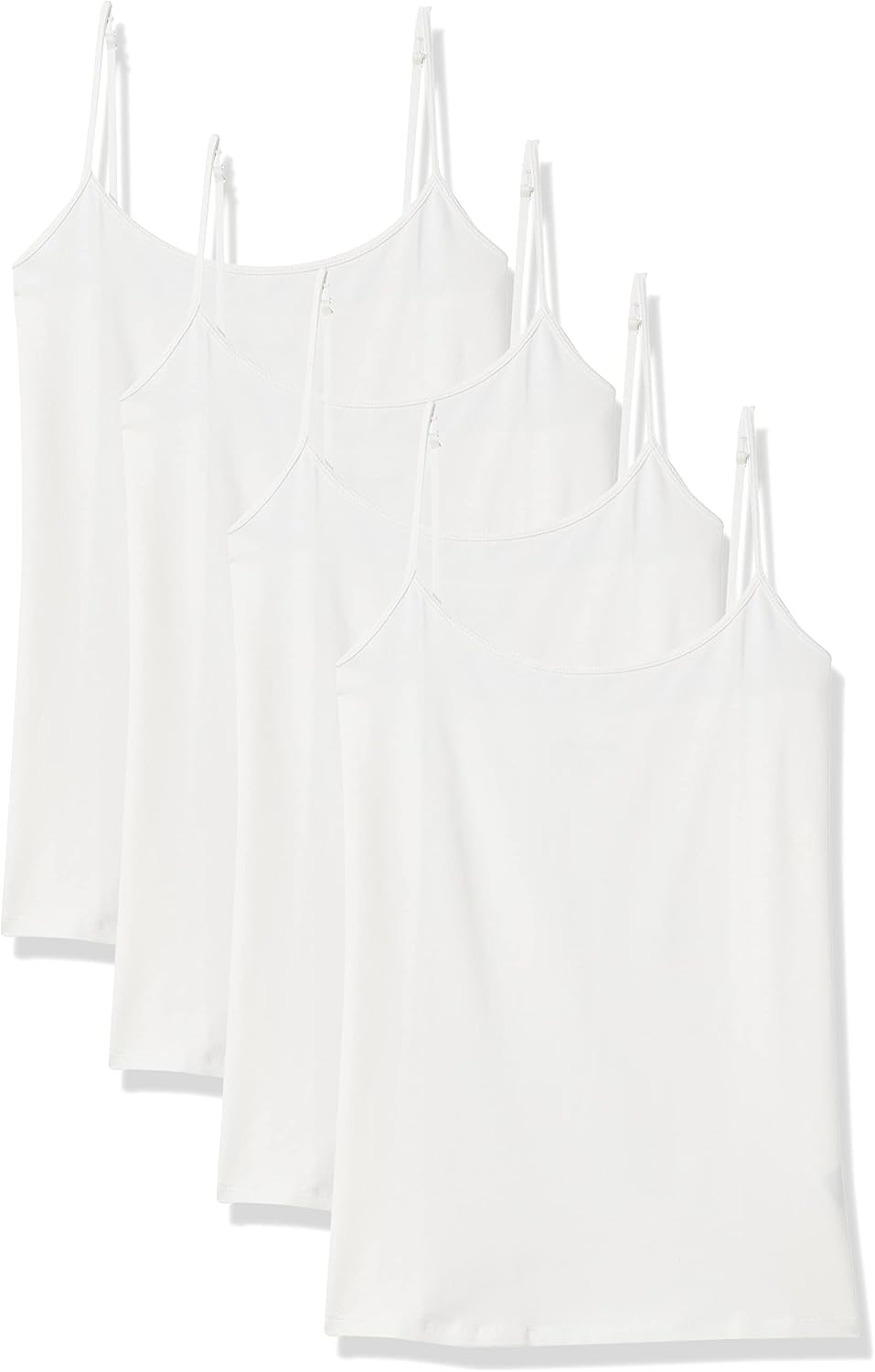 Women's Slim-Fit Camisole for Layering and Everyday Wear, Pack of 4