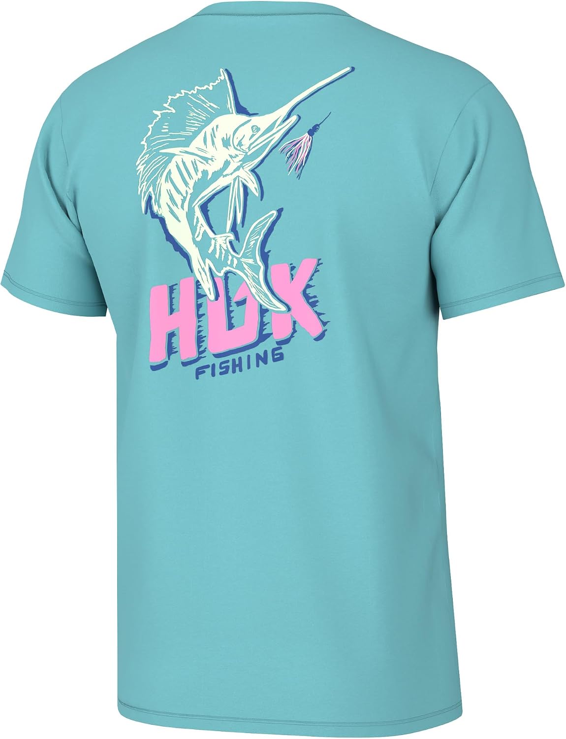 Mens Fishing Graphic Tee, Performance Short Sleeve, Quick-Dry