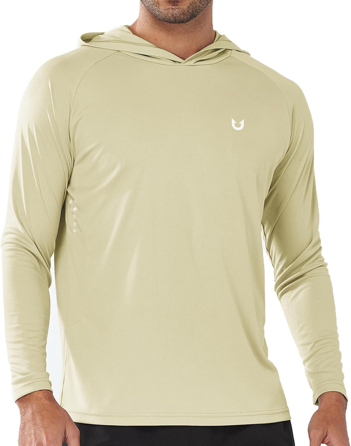 Men's UPF 50+ Sun Protection Hoodie Long Sleeve Rash Guard Shirts | Lightweight Quick Dry Fishing Swim Shirt, Breathable, Moisture Wicking, 4-Way Stretch, Swimming Hiking Beach Golf Water Sport
