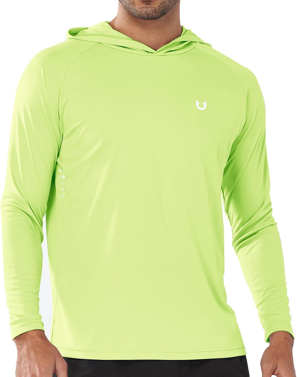 Men's UPF 50+ Sun Protection Hoodie Long Sleeve Rash Guard Shirts | Lightweight Quick Dry Fishing Swim Shirt, Breathable, Moisture Wicking, 4-Way Stretch, Swimming Hiking Beach Golf Water Sport