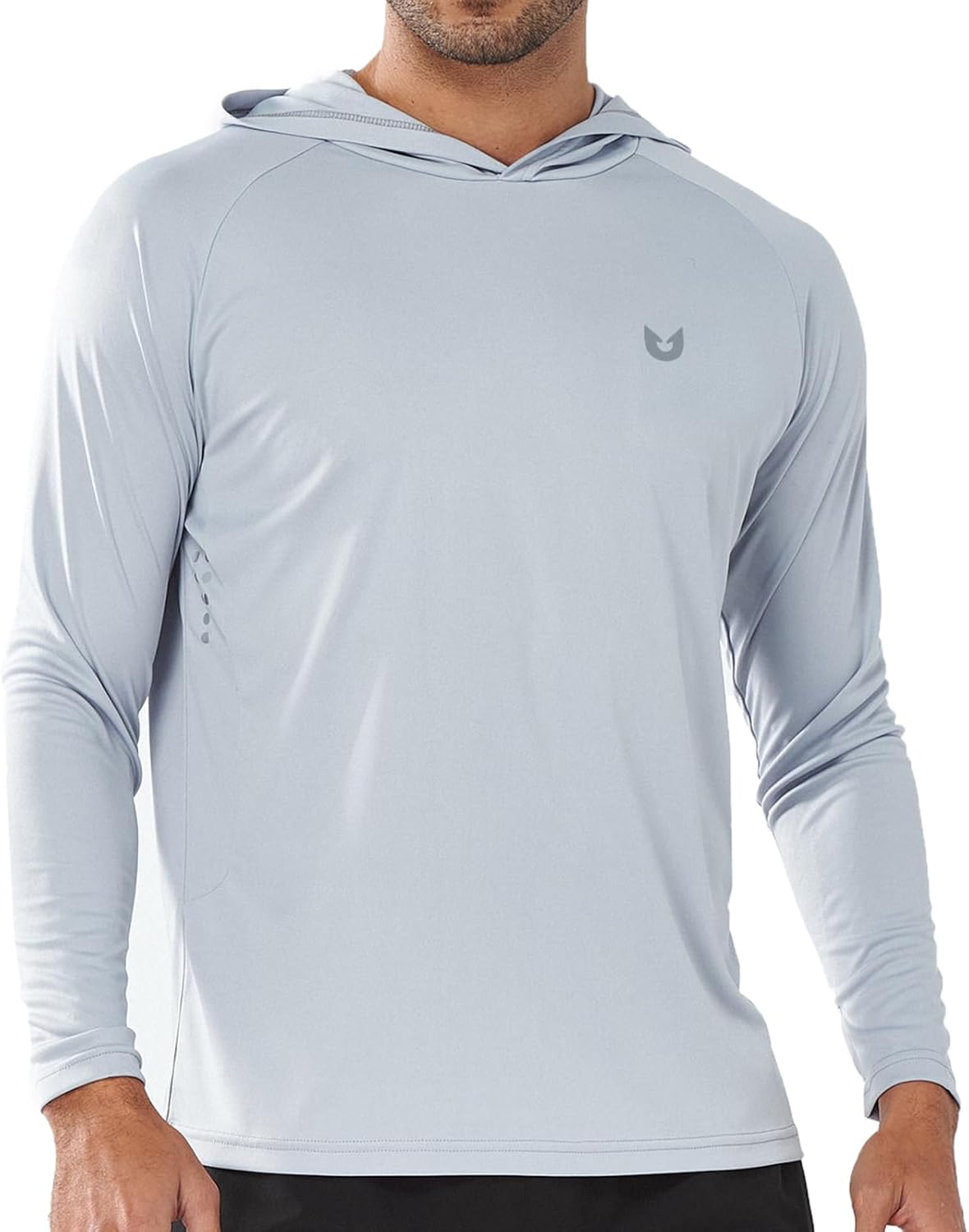 Men's UPF 50+ Sun Protection Hoodie Long Sleeve Rash Guard Shirts | Lightweight Quick Dry Fishing Swim Shirt, Breathable, Moisture Wicking, 4-Way Stretch, Swimming Hiking Beach Golf Water Sport