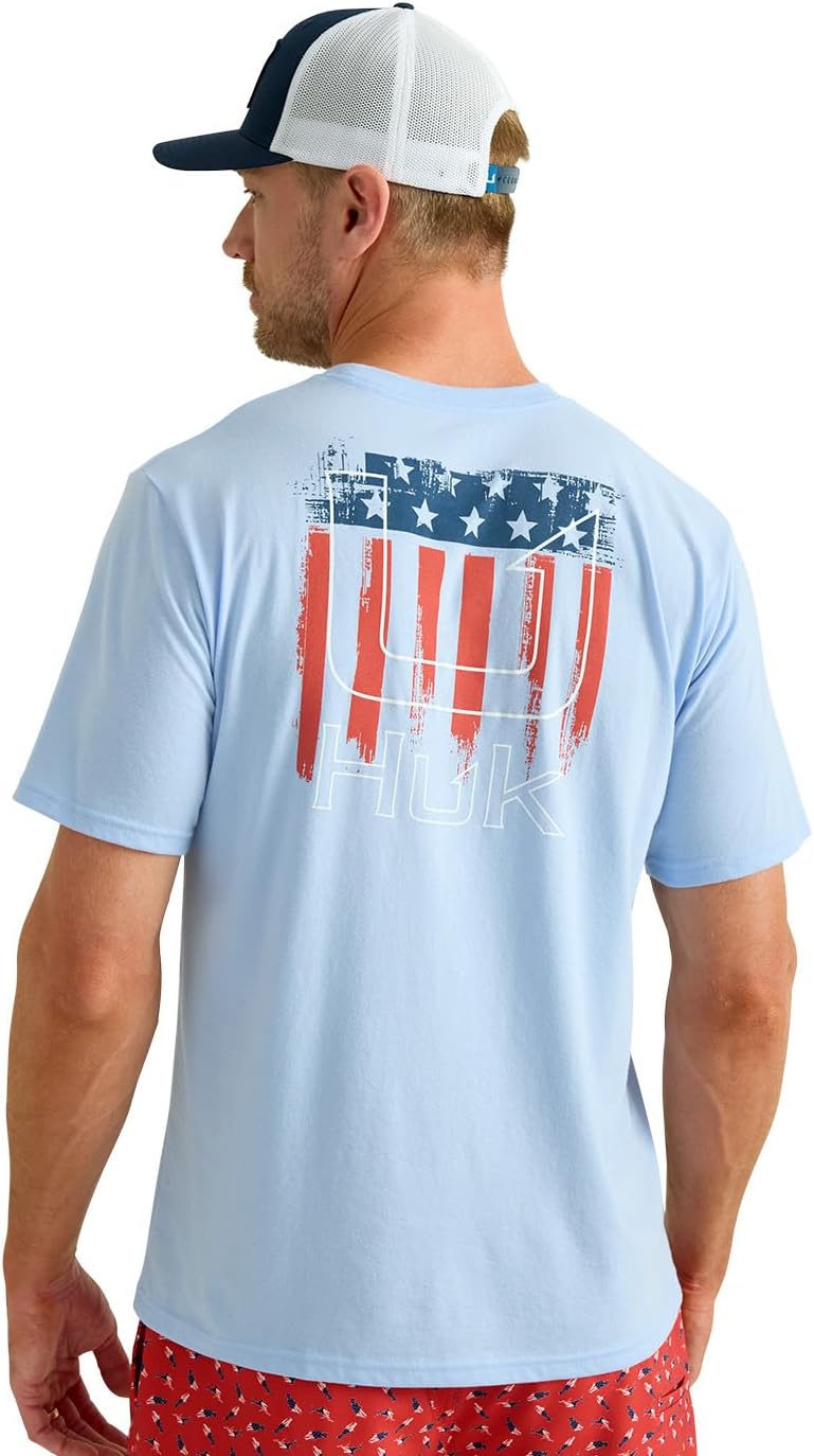 Mens Fishing Graphic Tee, Performance Short Sleeve, Quick-Dry