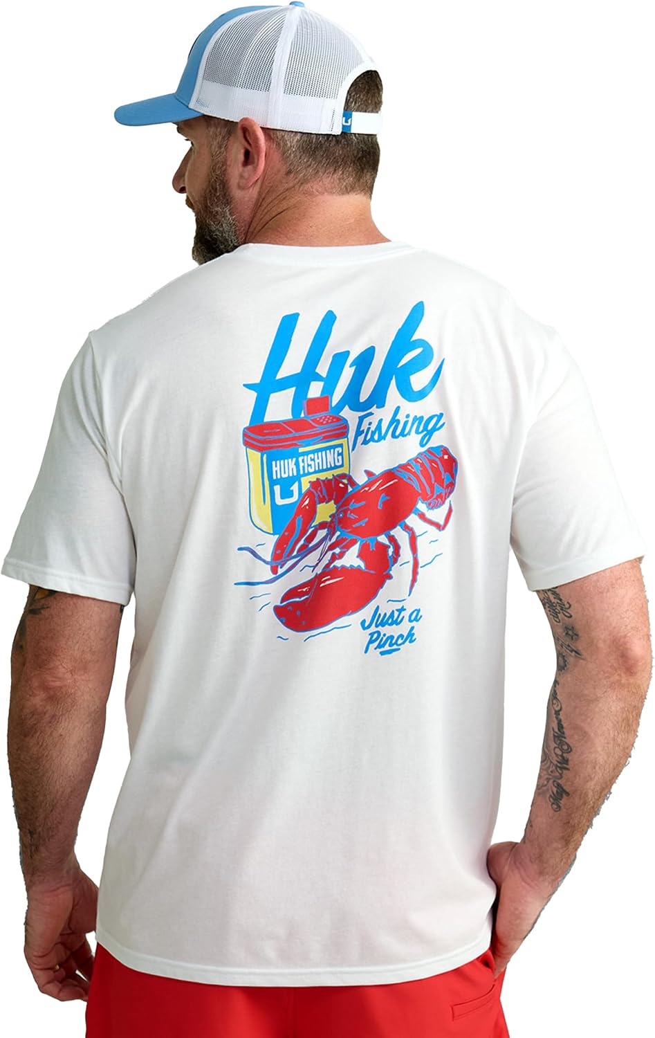 Mens Fishing Graphic Tee, Performance Short Sleeve, Quick-Dry