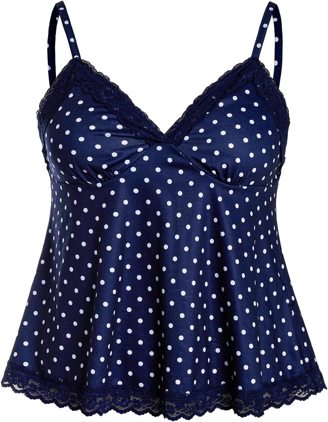 Womens Y2K Lace Cami Sleeveless Striped Spaghetti Strap Camisole Gothic Babydoll Tops