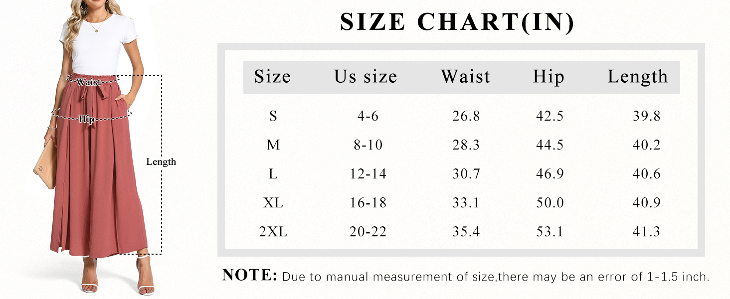 cofnew pants size chart