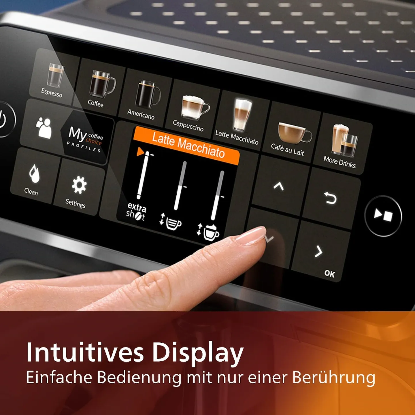 PHILIPS Series 5400 LatteGo Kaffeevollautomat - Schwarz/Chrom