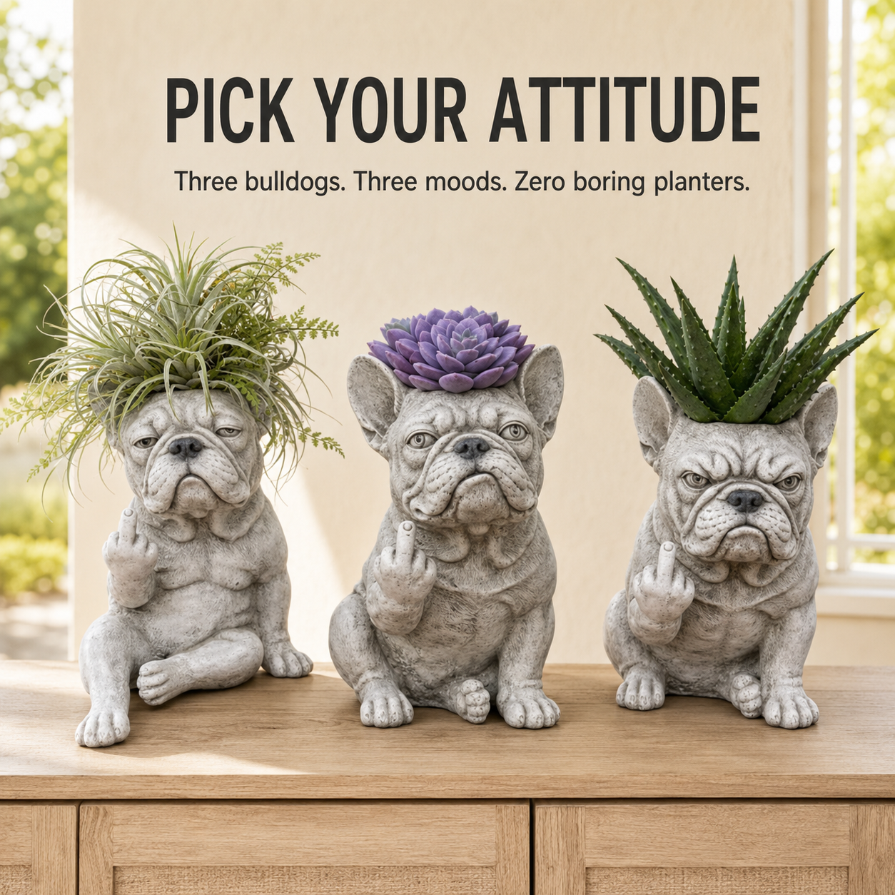 Bulldog planter main image