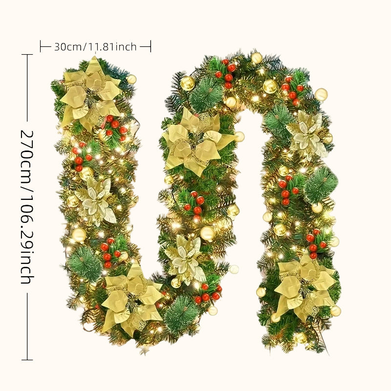🎄 A Christmas wreath made of pine needles for the door, the mantelpiece and as a Christmas decoration for the home