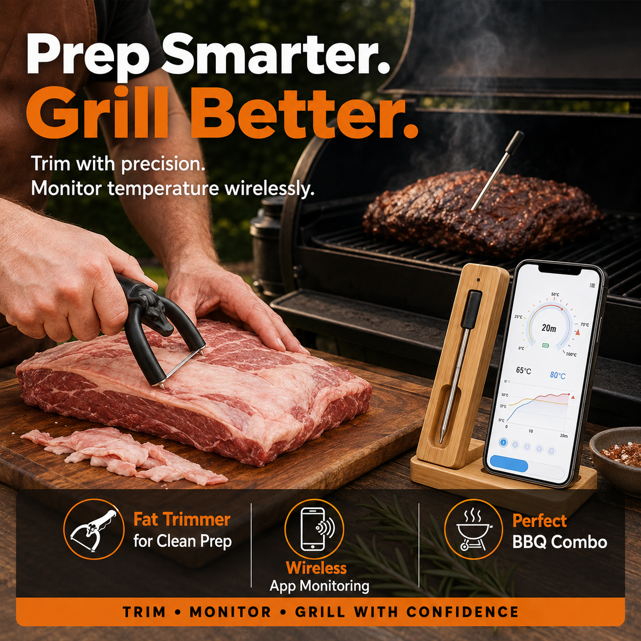 U Shaped Meat Fat Trimmer