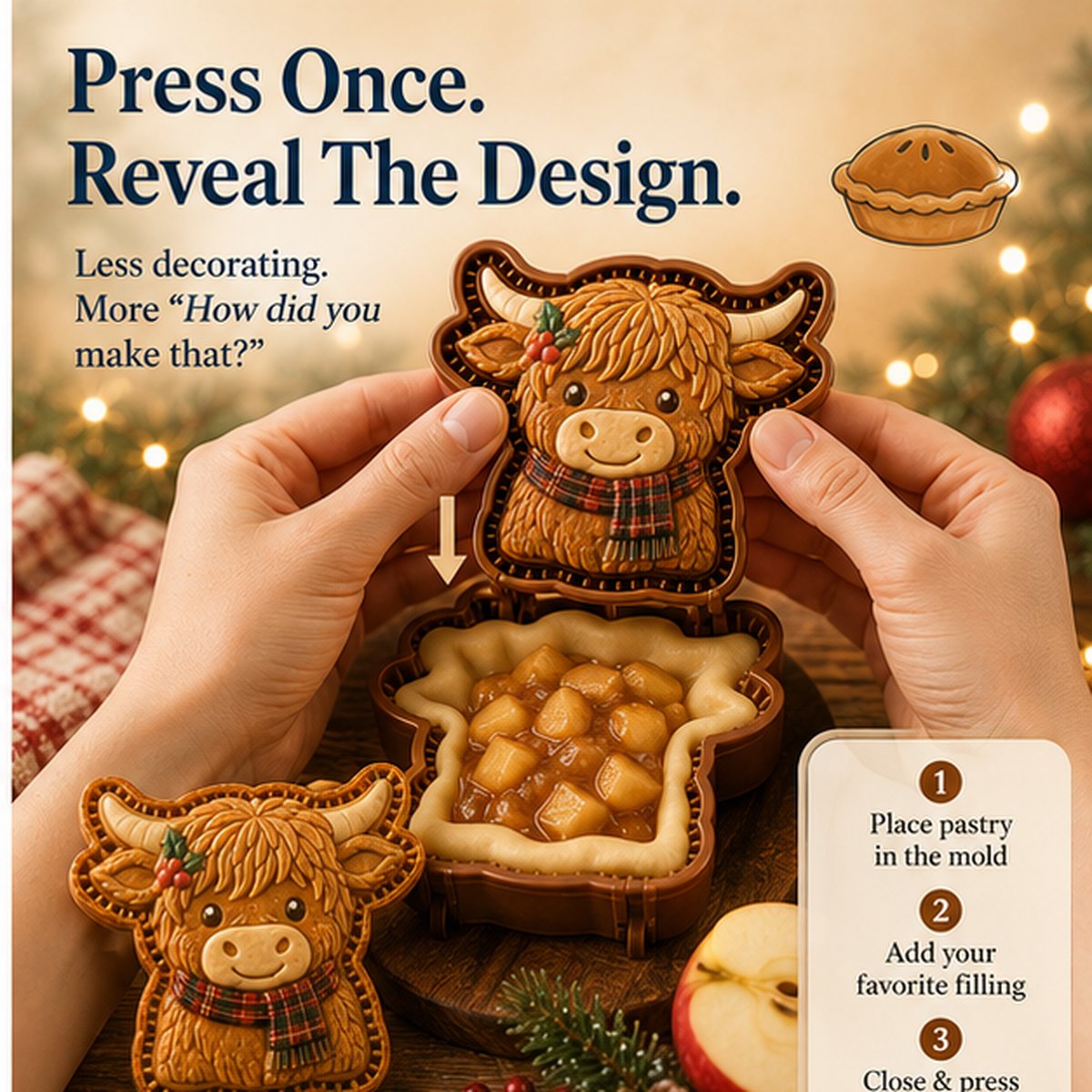 Animal Mini Pie Mold Process