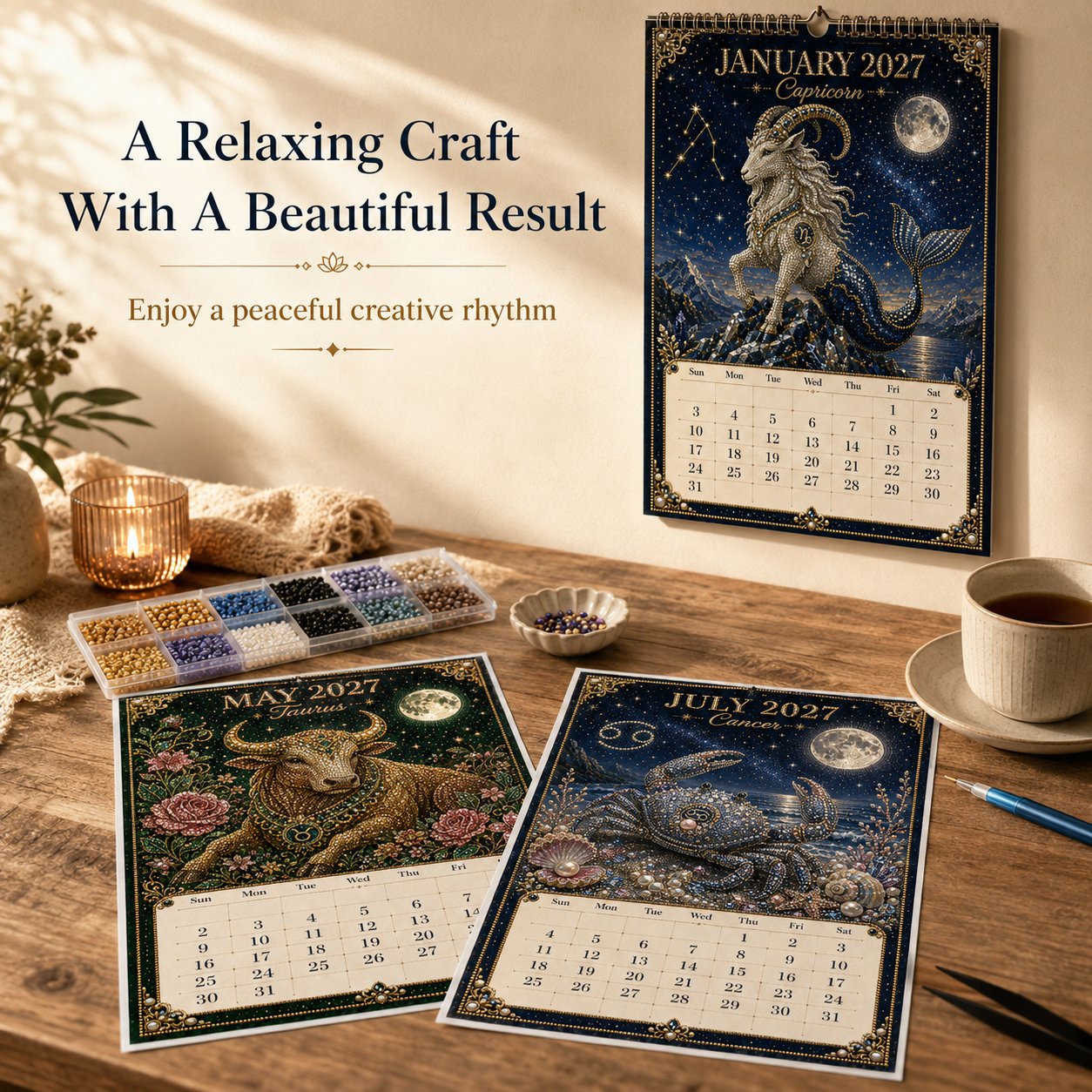 DIY Zodiac Bead Craft Process